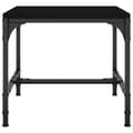 Miniatyrbillede 6 af 10: The Living Store sideborde 2 stk. 40x40x35 cm konstrueret træ sort -  Sofaborde