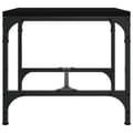 Miniatyrbillede 7 af 10: The Living Store sideborde 2 stk. 40x40x35 cm konstrueret træ sort -  Sofaborde