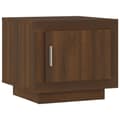 Miniatyrbillede 3 af 10: The Living Store sofabord 51x50x45 cm konstrueret træ brun egetræsfarve -  Sofaborde
