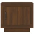 Miniatyrbillede 4 af 10: The Living Store sofabord 51x50x45 cm konstrueret træ brun egetræsfarve -  Sofaborde