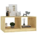 Miniatyrbillede 5 af 9: The Living Store sofabord 75x50x33,5 cm massivt fyrretræ -  Sofaborde