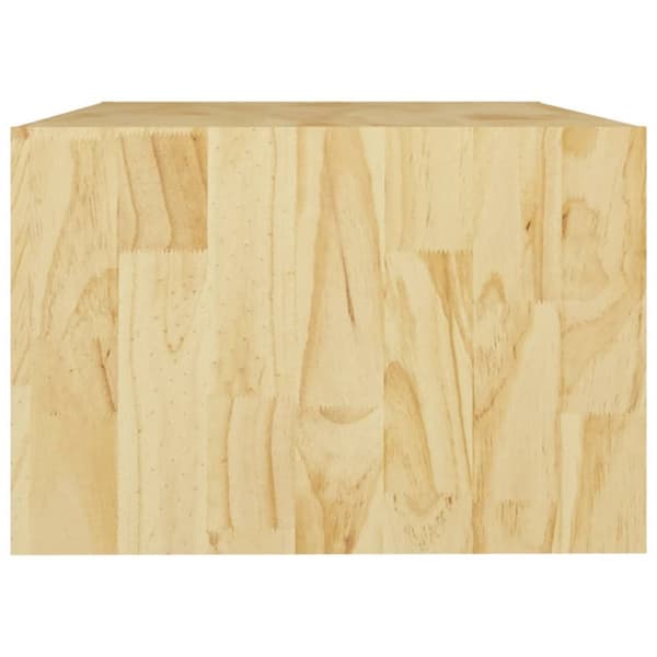 The Living Store sofabord 75x50x33,5 cm massivt fyrretræ - Sofaborde