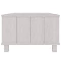 Miniatyrbillede 7 af 10: The Living Store sofabord HAMAR 100x55x35 cm massivt fyrretræ hvid -  Sofaborde