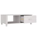 Miniatyrbillede 8 af 10: The Living Store sofabord HAMAR 100x55x35 cm massivt fyrretræ hvid -  Sofaborde