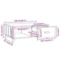 Miniatyrbillede 9 af 10: The Living Store sofabord HAMAR 100x55x35 cm massivt fyrretræ hvid -  Sofaborde