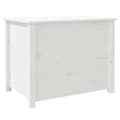 Miniatyrbillede 10 af 11: The Living Store sofabord 71x49x55 cm massivt fyrretræ hvid -  Sofaborde