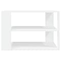 Miniatyrbild 7 av 10: The Living Store Soffbord vit 59,5x59,5x40 cm konstruerat trä -  Soffbord