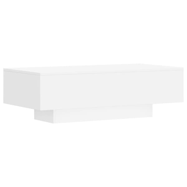 The Living Store sofabord 100x49,5x31 cm konstrueret træ hvid -  Sofaborde