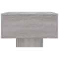 Miniatyrbillede 6 af 10: The Living Store sofabord 100x49,5x31 cm konstrueret træ grå sonoma-eg -  Sofaborde