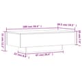 Miniatyrbillede 10 af 10: The Living Store sofabord 100x49,5x31 cm konstrueret træ grå sonoma-eg -  Sofaborde