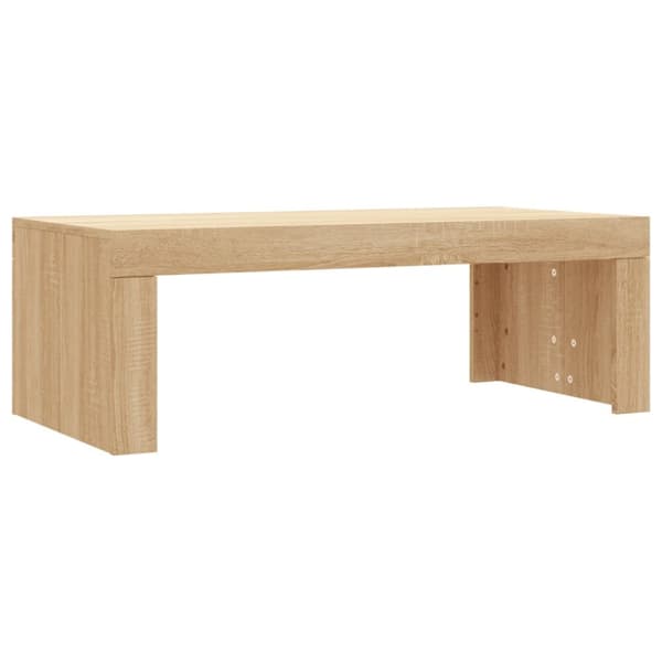The Living Store Soffbord sonoma-ek 102x50x36 cm konstruerat trä -  Soffbord