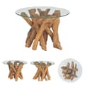 Miniatyrbillede 1 af 8: The Living Store sofabord i massivt teaktræ 60 cm -  Sofaborde
