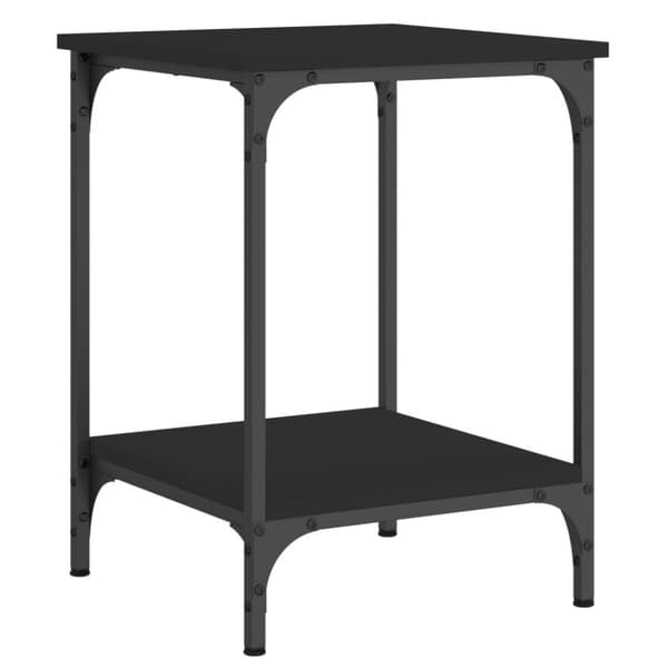 The Living Store sofabord 40x40x55 cm konstrueret træ sort -  Sofaborde