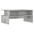 Miniatyrbillede 3 af 10: The Living Store sofabord 90x55x42,5 cm konstrueret træ betongrå -  Sofaborde