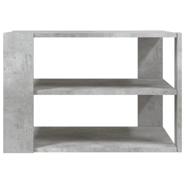 The Living Store Soffbord betonggrå 59,5x59,5x40 cm konstruerat trä - Soffbord