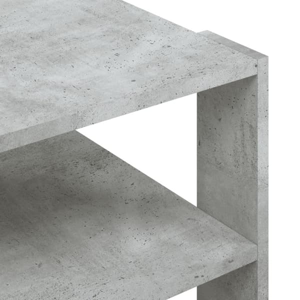 The Living Store Soffbord betonggrå 59,5x59,5x40 cm konstruerat trä - Soffbord