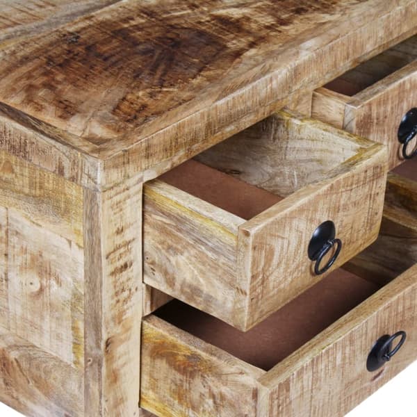 The Living Store sofabord 70x70x40 cm ru mangotræ - Sofaborde