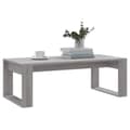 Miniatyrbillede 4 af 10: The Living Store sofabord 102x50x35 cm konstrueret træ grå sonoma-eg -  Sofaborde