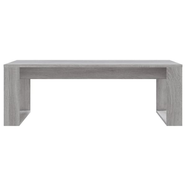 The Living Store sofabord 102x50x35 cm konstrueret træ grå sonoma-eg - Sofaborde