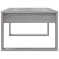 Miniatyrbillede 6 af 10: The Living Store sofabord 102x50x35 cm konstrueret træ grå sonoma-eg -  Sofaborde