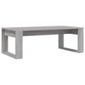 Miniatyrbillede 7 af 10: The Living Store sofabord 102x50x35 cm konstrueret træ grå sonoma-eg -  Sofaborde