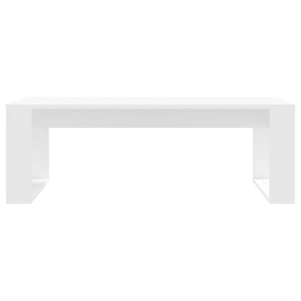 The Living Store Soffbord vit 102x50x35 cm konstruerat trä -  Soffbord