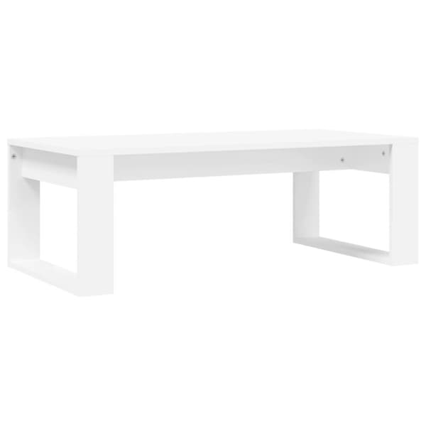 The Living Store Soffbord vit 102x50x35 cm konstruerat trä -  Soffbord