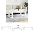 Miniatyrbild 1 av 10: The Living Store Soffbord vit 102x50x35 cm konstruerat trä -  Soffbord