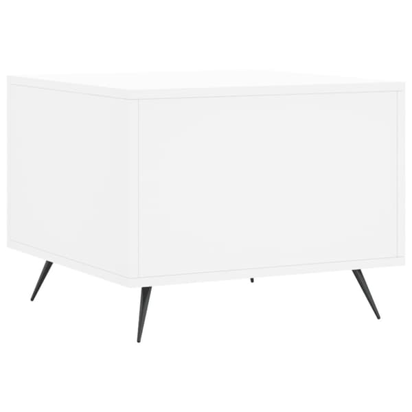 The Living Store sofabord 50x50x40 cm konstrueret træ hvid - Sofaborde