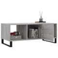 Miniatyrbillede 5 af 11: The Living Store sofabord 102x50x40 cm konstrueret træ grå sonoma-eg -  Sofaborde