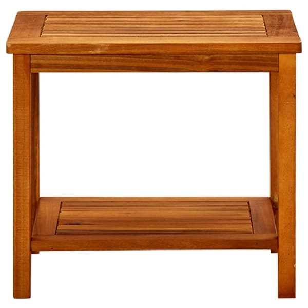 The Living Store sofabord 50x35x45 cm massivt akacietræ - Sofaborde