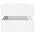 Miniatyrbillede 9 af 11: The Living Store sofabord med LED-lys 90x50x40 cm hvid -  Sofaborde