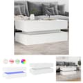 Miniatyrbillede 1 af 11: The Living Store sofabord med LED-lys 90x50x40 cm hvid -  Sofaborde