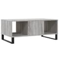 Miniatyrbillede 9 af 11: The Living Store sofabord 90x50x36,5 cm konstrueret træ grå sonoma-eg -  Sofaborde