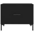 Miniatyrbillede 7 af 11: The Living Store sofaborde 2 stk. 50x50x40 cm konstrueret træ sort -  Sofaborde