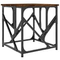 Miniatyrbillede 3 af 10: The Living Store sofabord 45x45x47,5 cm konstrueret træ røget egetræsfarve -  Sofaborde