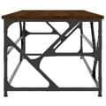 Miniatyrbillede 6 af 10: The Living Store sofabord 100x50x40 cm konstrueret træ brun egetræsfarve -  Sofaborde
