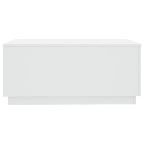 The Living Store sofabord med LED-lys 90x50x40 cm hvid - Sofaborde