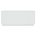 Miniatyrbillede 8 af 11: The Living Store sofabord med LED-lys 90x50x40 cm hvid -  Sofaborde