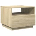 Pikkukuva 4 / 11: The Living Store Sohvapöytä LED-valoilla Sonoma-tammi 50x49x40 cm -  Kahvipöydät