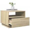 Pikkukuva 7 / 11: The Living Store Sohvapöytä LED-valoilla Sonoma-tammi 50x49x40 cm -  Kahvipöydät