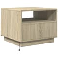 Pikkukuva 10 / 11: The Living Store Sohvapöytä LED-valoilla Sonoma-tammi 50x49x40 cm -  Kahvipöydät