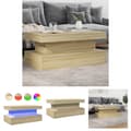 Miniatyrbillede 1 af 11: The Living Store sofabord med LED-lys 90x50x40 cm sonoma-eg -  Sofaborde