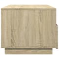Miniatyrbillede 7 af 11: The Living Store sofabord med LED-lys 90x49x40 cm sonoma-eg -  Sofaborde