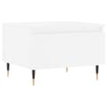 Miniatyrbillede 6 af 11: The Living Store sofaborde 2 stk. 50x46x35 cm konstrueret træ hvid -  Sofaborde