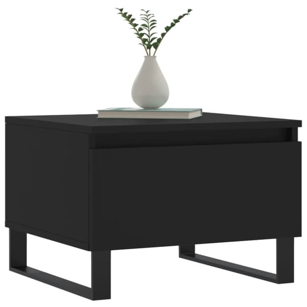 The Living Store Soffbord 2 st svart 50x46x35 cm konstruerat trä -  Soffbord