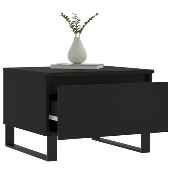 The Living Store Soffbord 2 st svart 50x46x35 cm konstruerat trä -  Soffbord