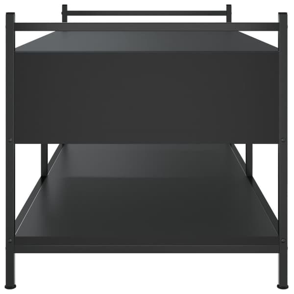 The Living Store sofabord 99x50x50 cm konstrueret træ sort -  Sofaborde