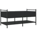 Miniatyrbillede 9 af 11: The Living Store sofabord 99x50x50 cm konstrueret træ sort -  Sofaborde