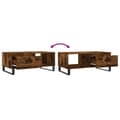 Miniatyrbillede 10 af 11: The Living Store sofabord 90x50x36,5 cm konstrueret træ røget egetræsfarve -  Sofaborde
